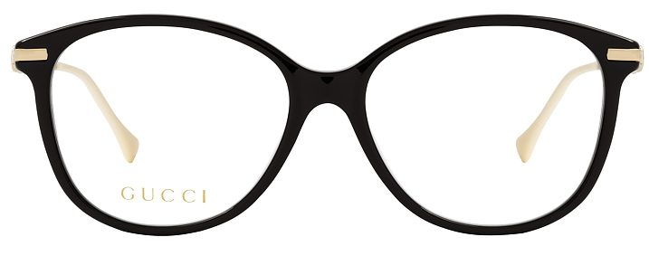 Gucci GG 0967O 001 Black/Gold Cat Eye Women's Eyeglasses