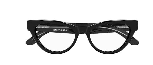 Balenciaga BB0241O 001 Black Cat-Eye Women's Eyeglasses