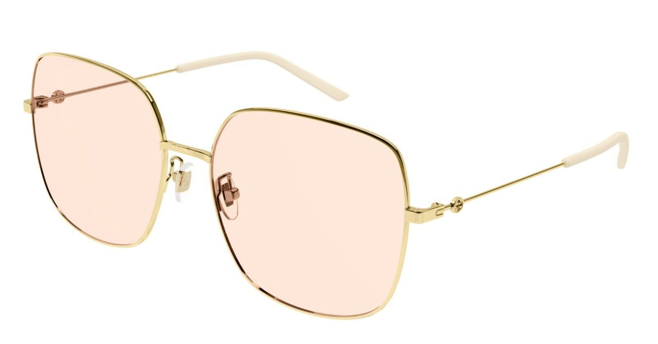 Gucci GG1195SK 002 Gold/Pink Square Women's Sunglasses