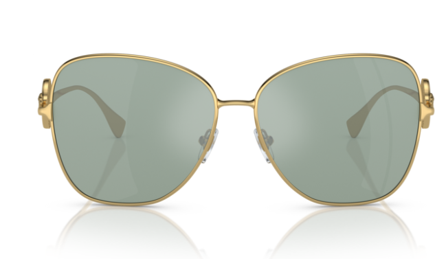Versace 0VE2256 10029C  Gold/ Azure Mirrored Women's Sunglasses