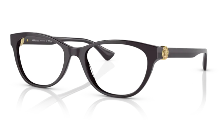 Versace VE3330 5386 - Plum Cat Eye 53mm Women's Eyeglasses