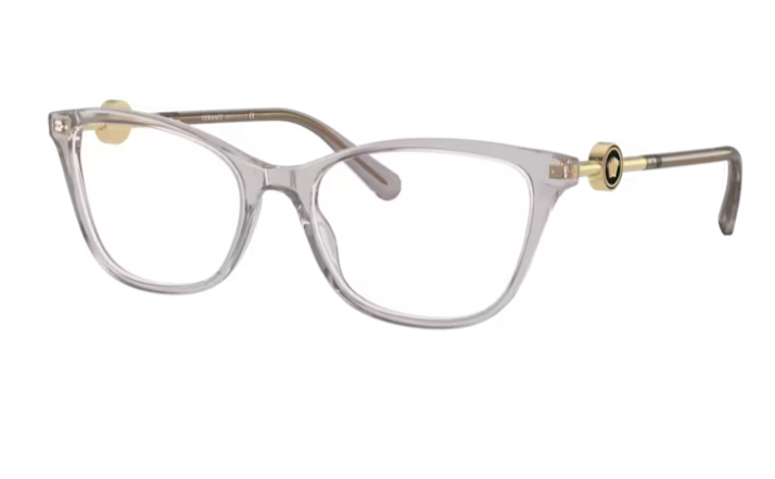 Versace 0VE3293 593 Transparent grey Cat Eye Women's Eyeglasses