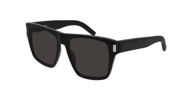 Saint Laurent SL 424 001 Black/Black Square Women's Sunglasses