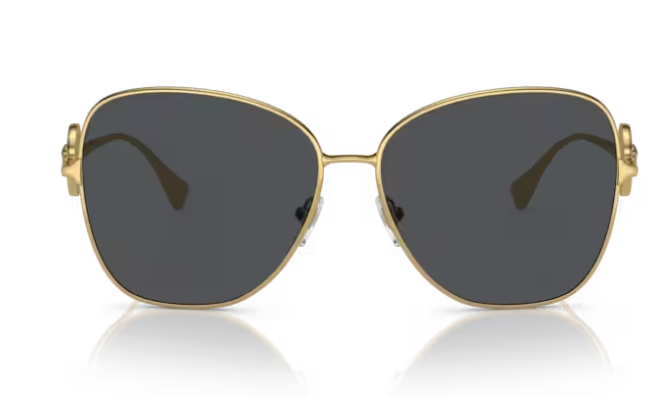 Versace 0VE2256 100287 Gold/ Dark Grey Women's Sunglasses