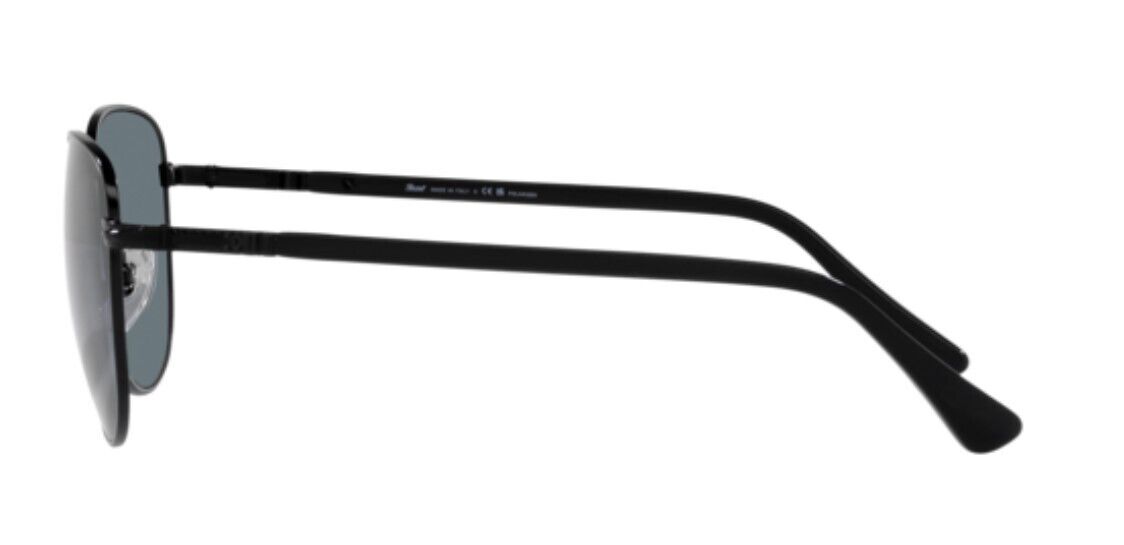 Persol 0PO1002S 11513R Demigloss Black/Dark Blue Polarized Unisex Sunglasses