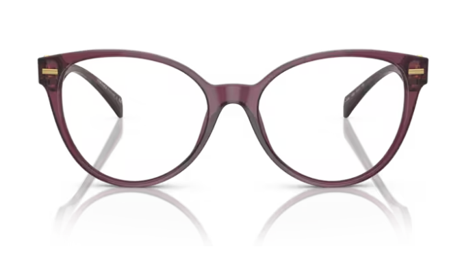 Versace 0VE3334 5220 Violet/ Clear Cat Eye 55mm Women's Eyeglasses