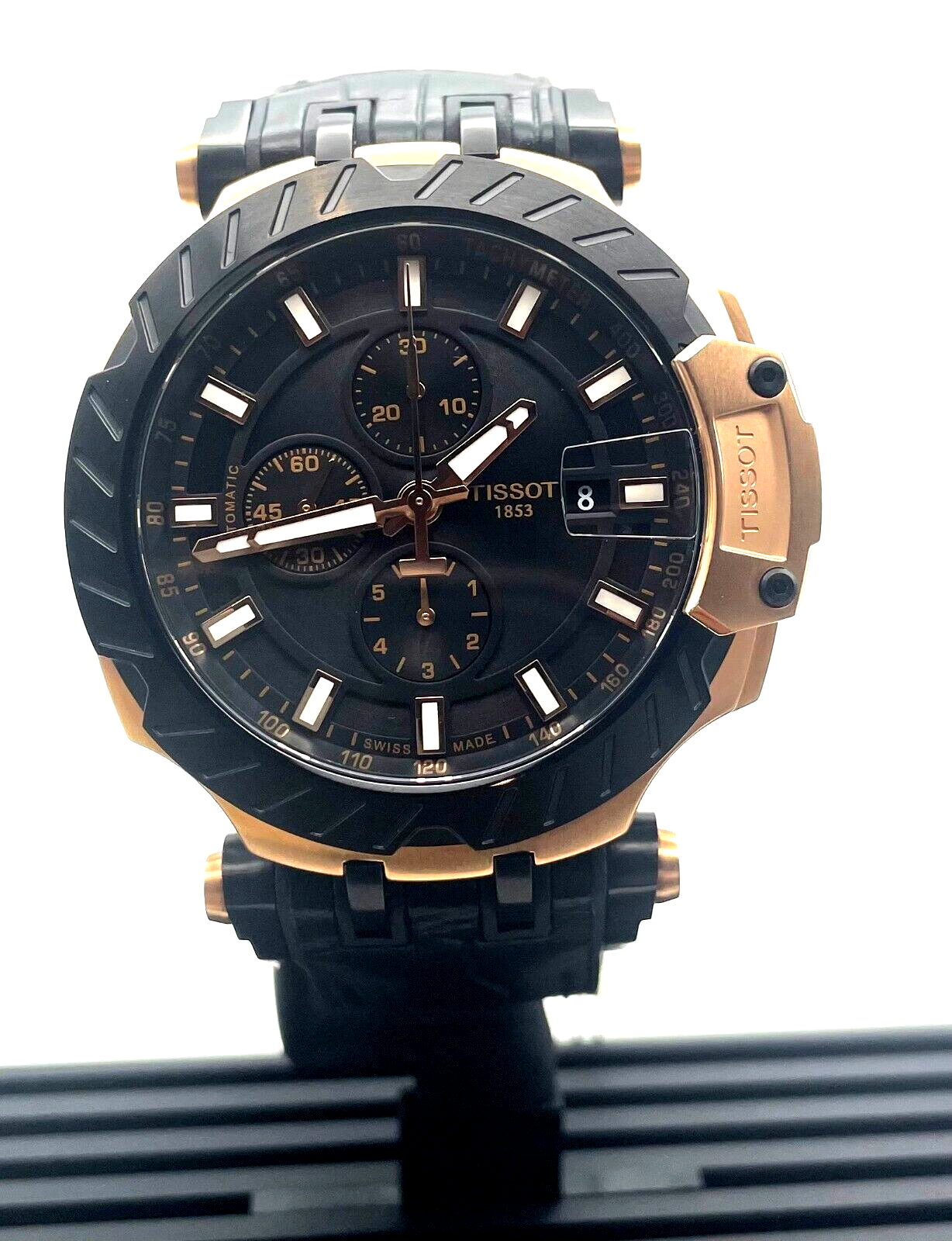 Tissot T-Race Chronograph Automatic Black Men's Watch T1154273705101