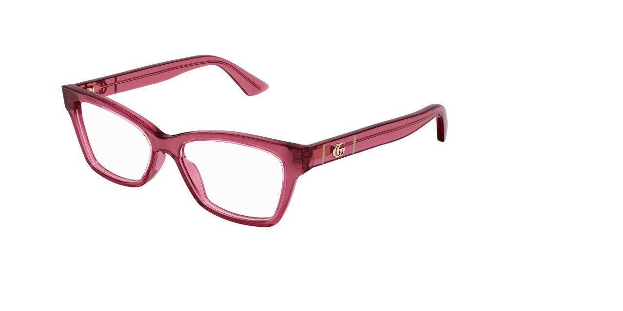 Gucci GG0634O 005 Burgundy Cat-Eye Rectangular Women's Eyeglasses