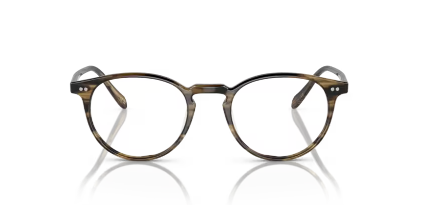 Oliver Peoples 0OV5004 Riley-r 1719 Olive smoke 45mm Round Men's Eyeglasses