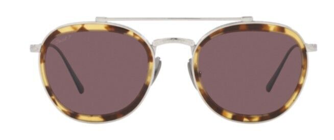 Persol 0PO5008ST 8014AF Silver/Dark Violet Polarized Unisex Sunglasses