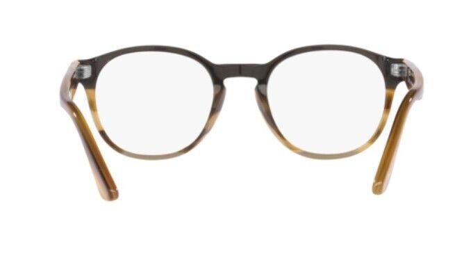 Persol 0PO3284V 1135 Black Cut Net Stripped Brown Women's Eyeglasses
