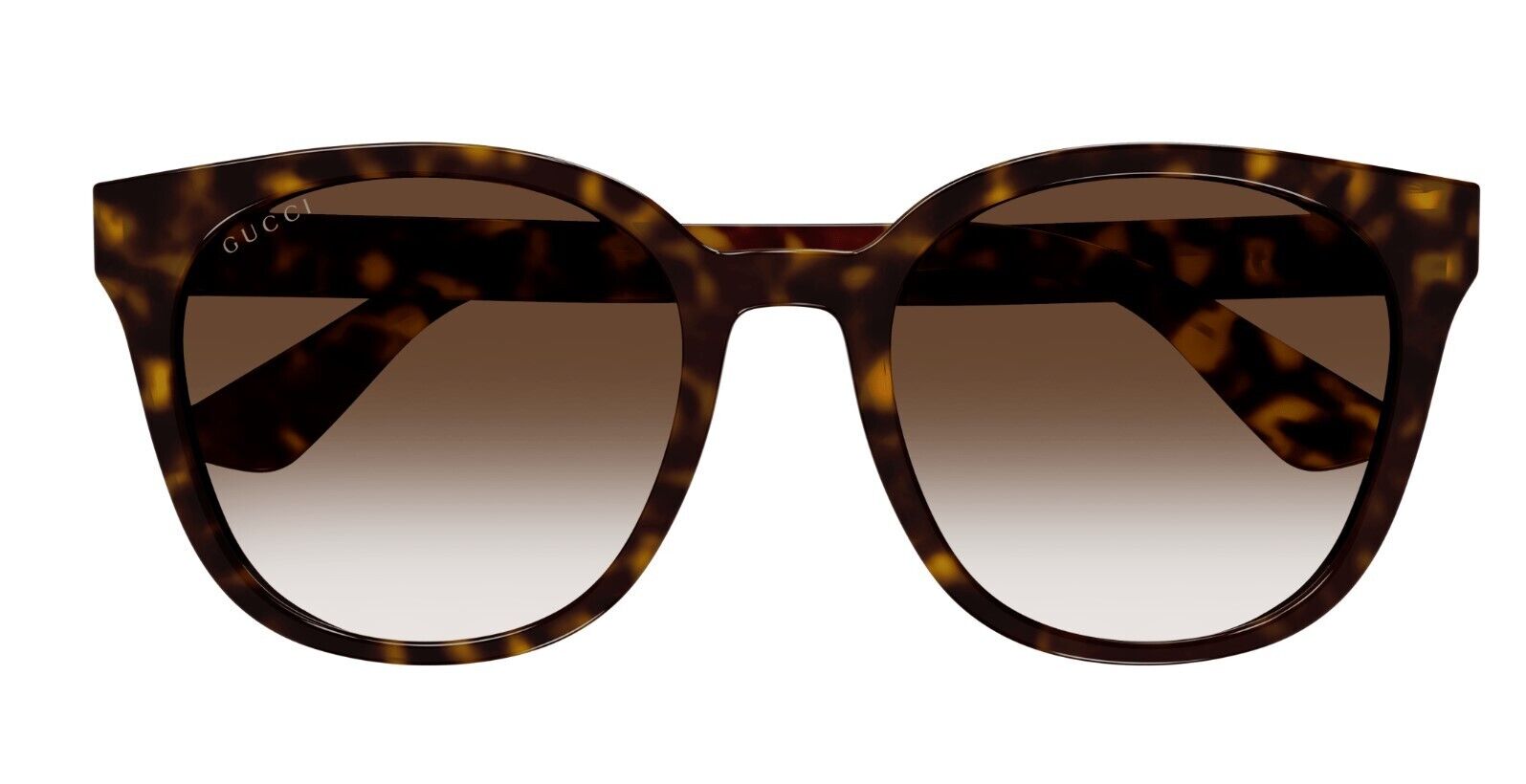 Gucci GG1122SA 002 Havana/Brown Gradient Oversize Square Unisex Sunglasses
