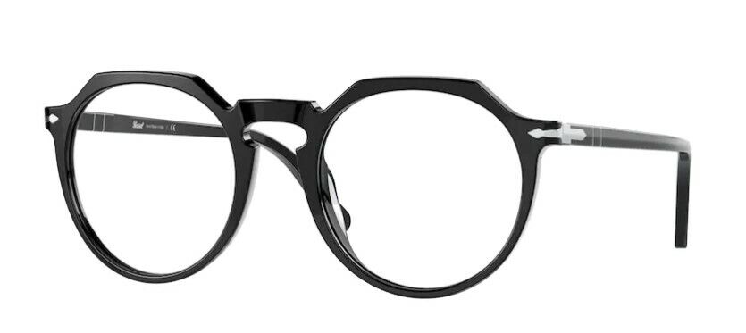 Persol 0PO3281V 95 Black / Silver Unisex Eyeglasses