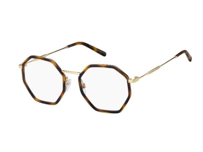 Marc-Jacobs MARC-538 0086/00 Havana Geometric Women's Eyeglasses