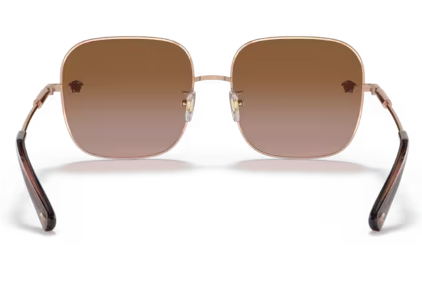 Versace 0VE2246D 141213 - Rose gold/ Brown gradient Rectangle Women's Sunglasses