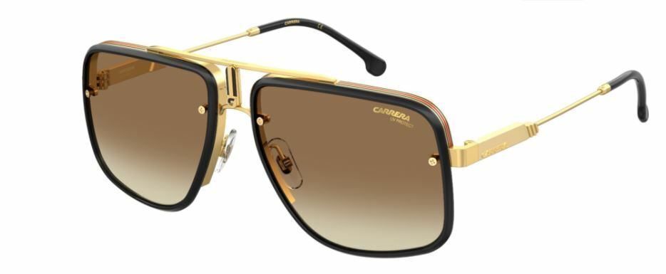 Carrera Glory Ii 0001/86 Yellow Gold/Brown Pilot Men's Sunglasses