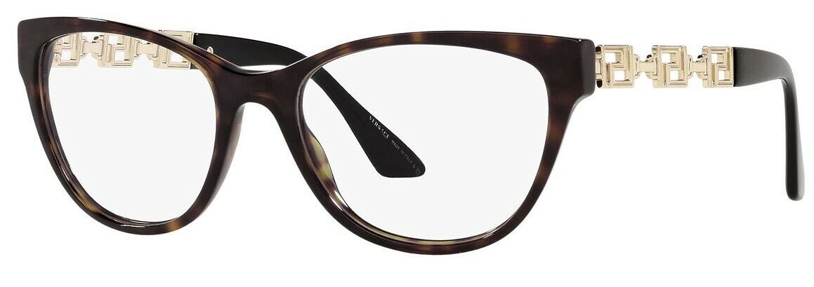 Versace VE3292 108 Havana Full-Rim Cat-Eye Women's Eyeglasses