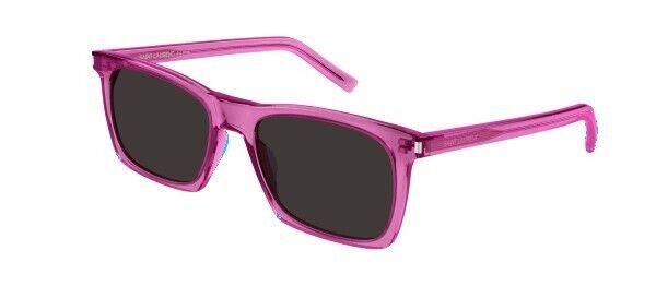 Saint Laurent SL 559 004 Pink/Black Rectangular Unisex Sunglasses