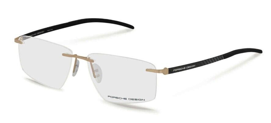 Porsche Design P8341 B Gold Rectangular Men's Eyeglasses
