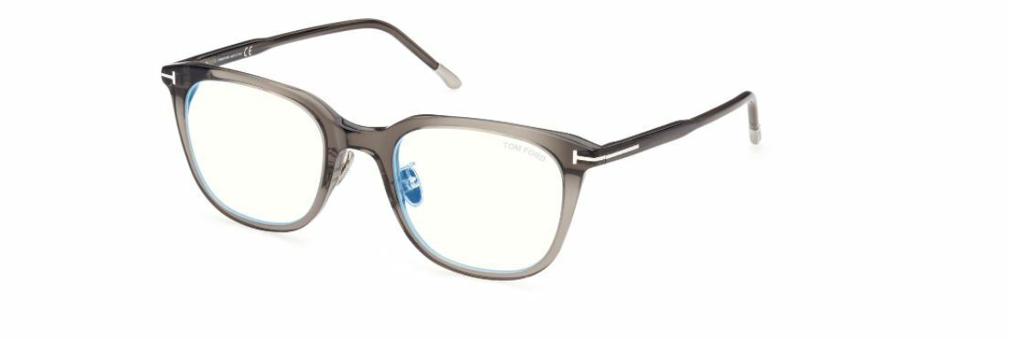 Tom Ford FT5776DB 020 Grey Square Men's Eyeglasses