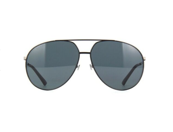 Gucci GG 0832S 001 Black/Ruthenium Pilot Men's Sunglasses