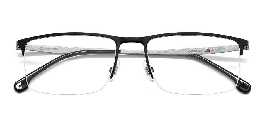 Carrera 8875 0003 Matte Black/Ruthenium Rectangle Men's Eyeglasses