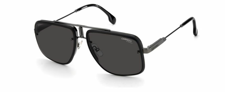 Carrera Glory Ii 0003/2K Matte Black/Gray Pilot Men's Sunglasses