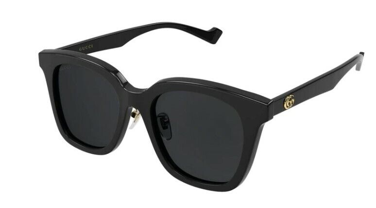 Gucci GG 1000SK 001 Black/Black Gray Full Rim Square Women Sunglasses
