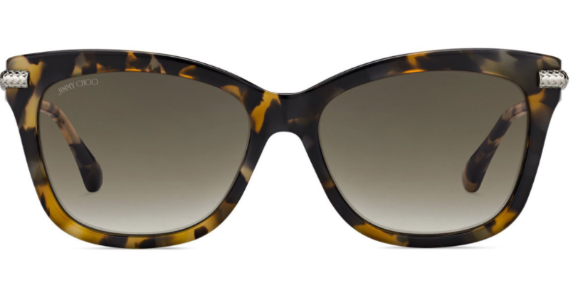 Jimmy Choo Shade/S 086/HA Havana/Brown Mirrored Sunglasses