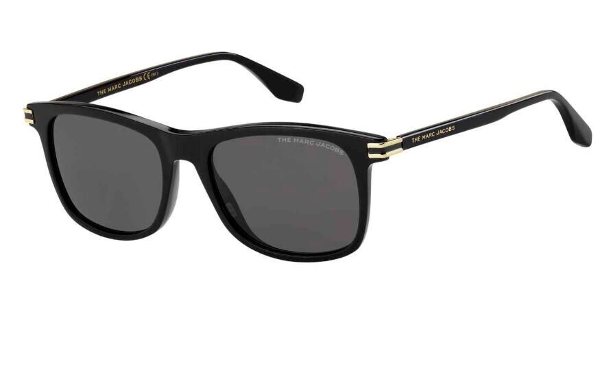 Marc Jacobs MARC-530/S 02M2/IR Black-Gold/Grey Rectangle Men's Sunglasses