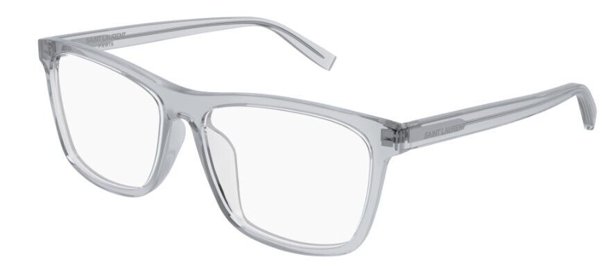 Saint Laurent SL 505 004 Gray Square Full-Rim Unisex Eyeglasses