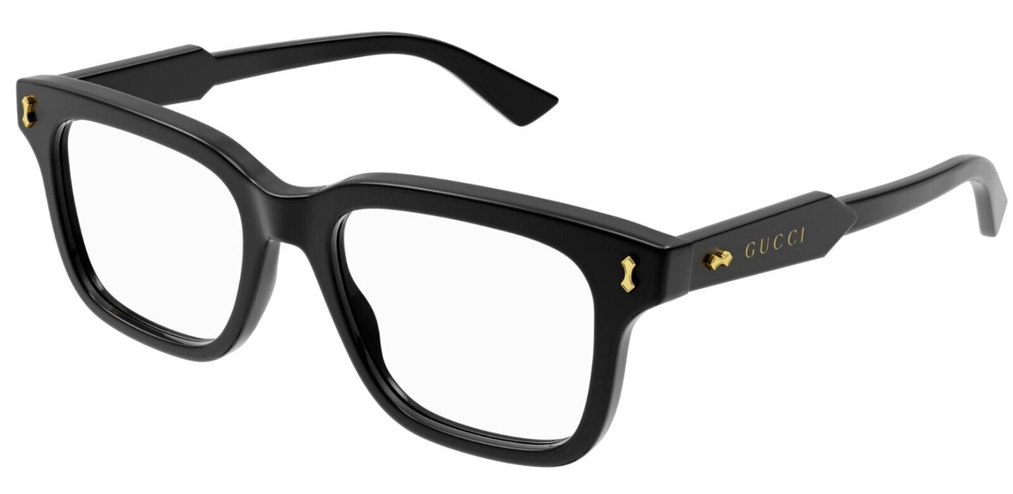 Gucci GG1265O 001 Black Rectangular Men's Eyeglasses