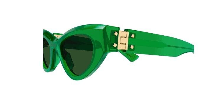 Bottega Veneta BV1142S 004 Green/Green Cat Eye Women's Sunglasses