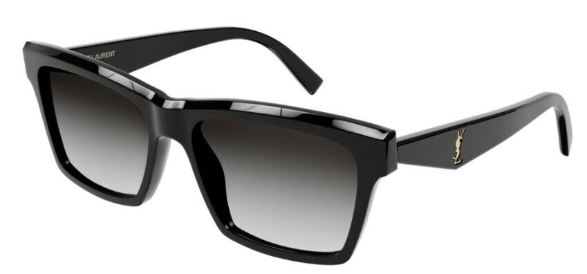 Saint Laurent SLM104 001 Black/Gray Gradient Rectangle Women's Sunglasses