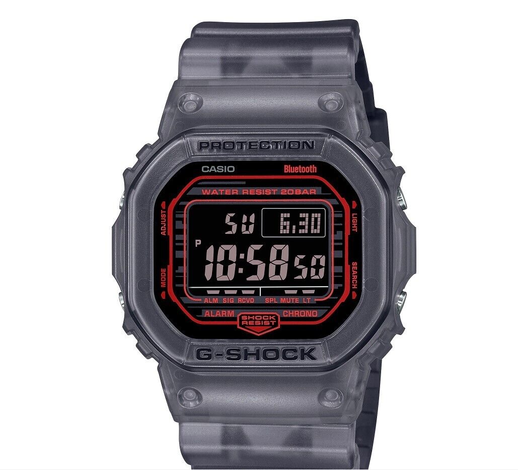 Casio G-Shock Digital Translucent Gray-Black Gradient Men's Watch DWB5600G-1