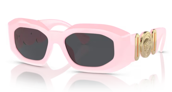 Versace 0VE4425U 544087 Pink/Dark Grey Oval Men's Sunglasses