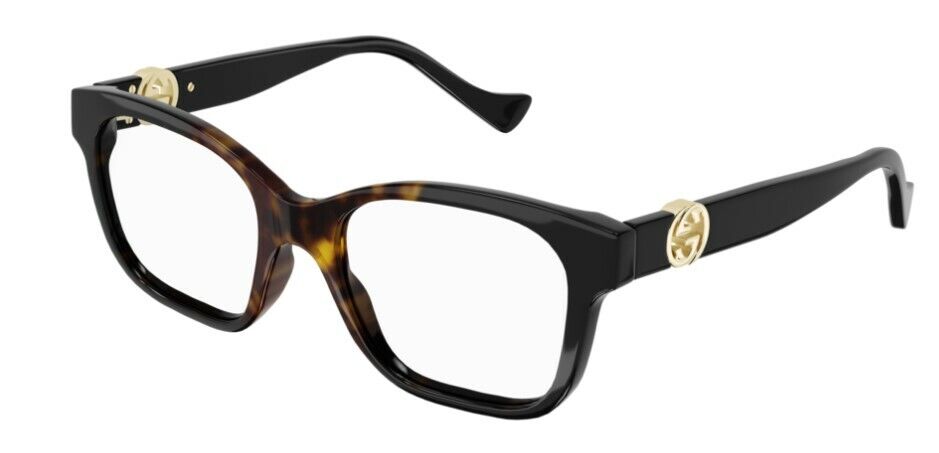 Gucci GG 1025O-005 Havana Cat-Eye Square Women Eyeglasses