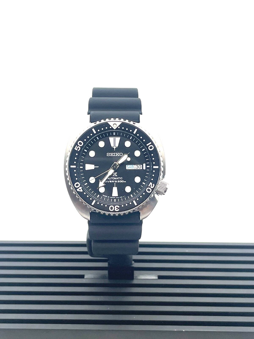Seiko Prospex Sea Automatic Diver Black Silicone Strap Men's Watch SRPE93