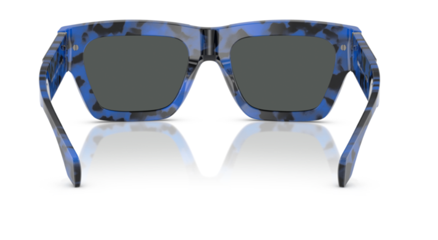 Versace VE4464F 545887 Havana blue/Dark Grey Rectangular 55mm Women's Sunglasses