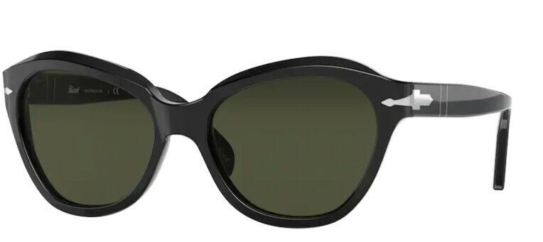 Persol 0PO0582S 95/31 Black/ Silver Butterfly Women's Sunglasses
