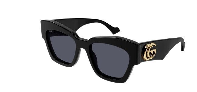 Gucci GG 1422S 001 Black/Grey Cat Eye Women's Sunglasses