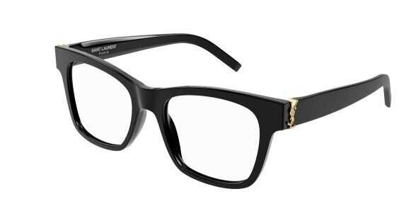 Saint Laurent SL M118 001 Black/Transparent Square Women's Eyeglasses