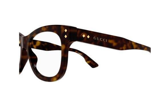 Gucci GG1086O 007 Havana Soft Cat-Eye Women's Eyeglasses