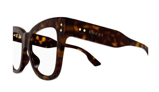 Gucci GG1082O 003 Dark Havana Cat-Eye Women's Eyeglasses