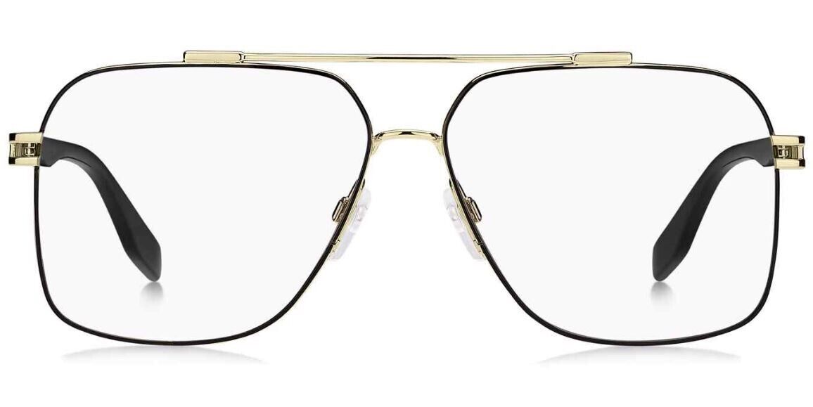 Marc Jacobs MARC-634 0RHL/00 Gold Black Rectangle Men's Eyeglasses