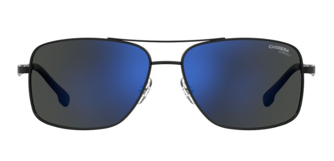 Carrera 8040/S 0807/XT Black/Gray Blue Mirrored Men's Sunglasses