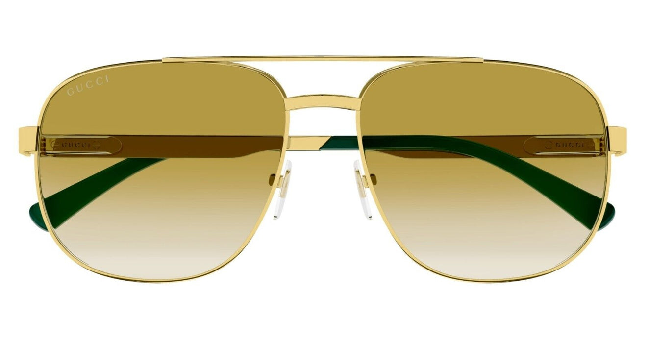 Gucci GG1223S 001 Gold/Brown Gradient Caravan Men's Sunglasses