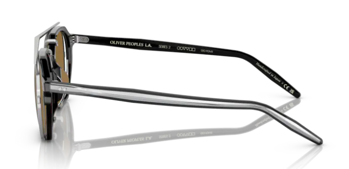 OliverPeoples 0OV5489U 1722Clear/Black Gradiant47mmMen's Eyeglasses with Clip On