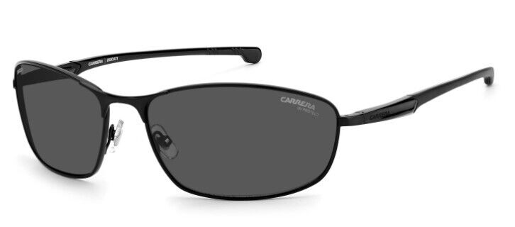 Carrera Carduc 006/S 0807/IR Black/Gray Rectangle Full-Rim Men's Sunglasses