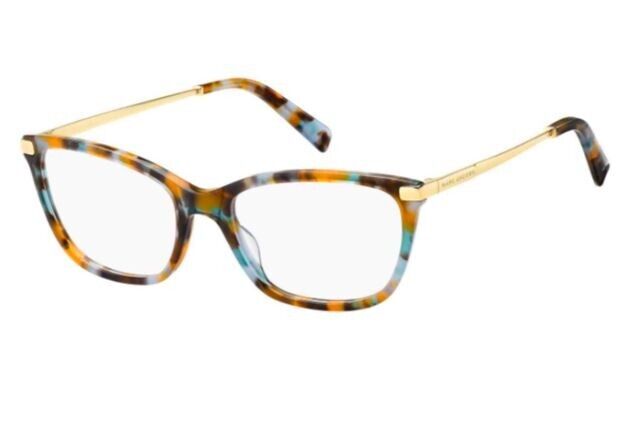 Marc-Jacobs MARC-400 0ISK/00 Havana Azure Rectangle Women's Eyeglasses